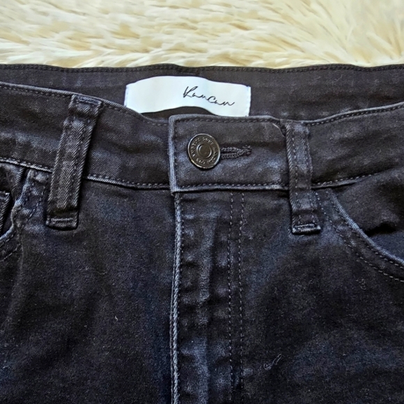 KanCan Womens Jeans Black Denim Juniors 7 / 27 Skinny Estilo *FLAW*READ* - Picture 9 of 13
